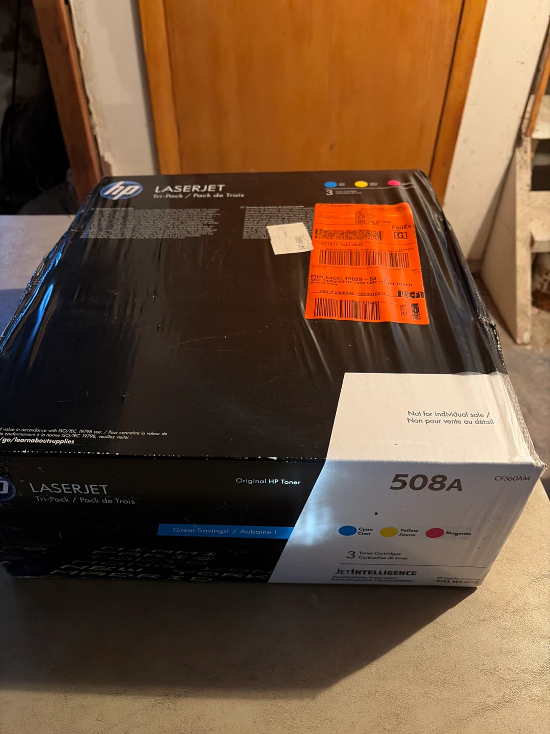 HP 508A LaserJet Toner Cartridge Tri-Pack, New