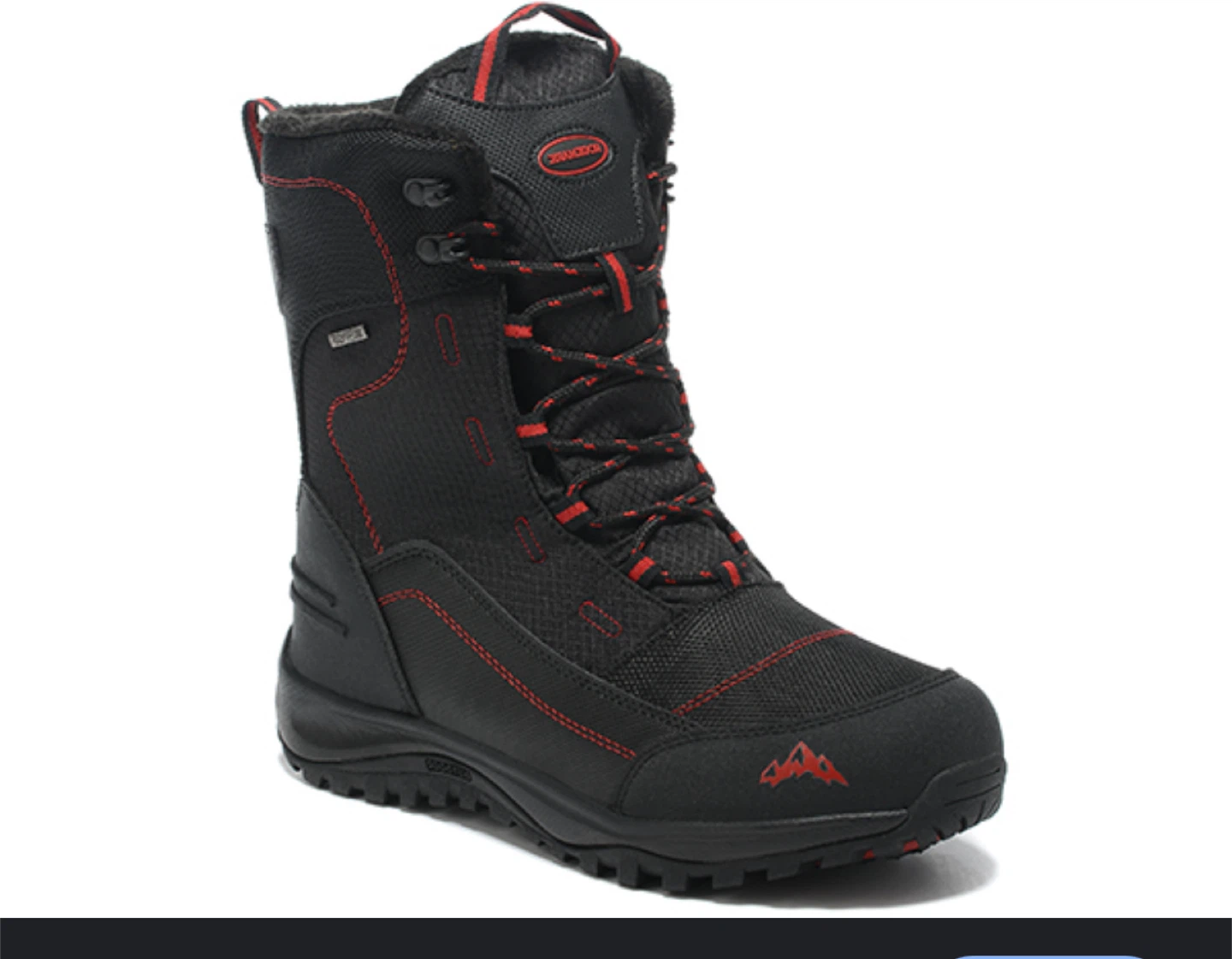 DEER STAGS Men's Black Winter Snow Boots