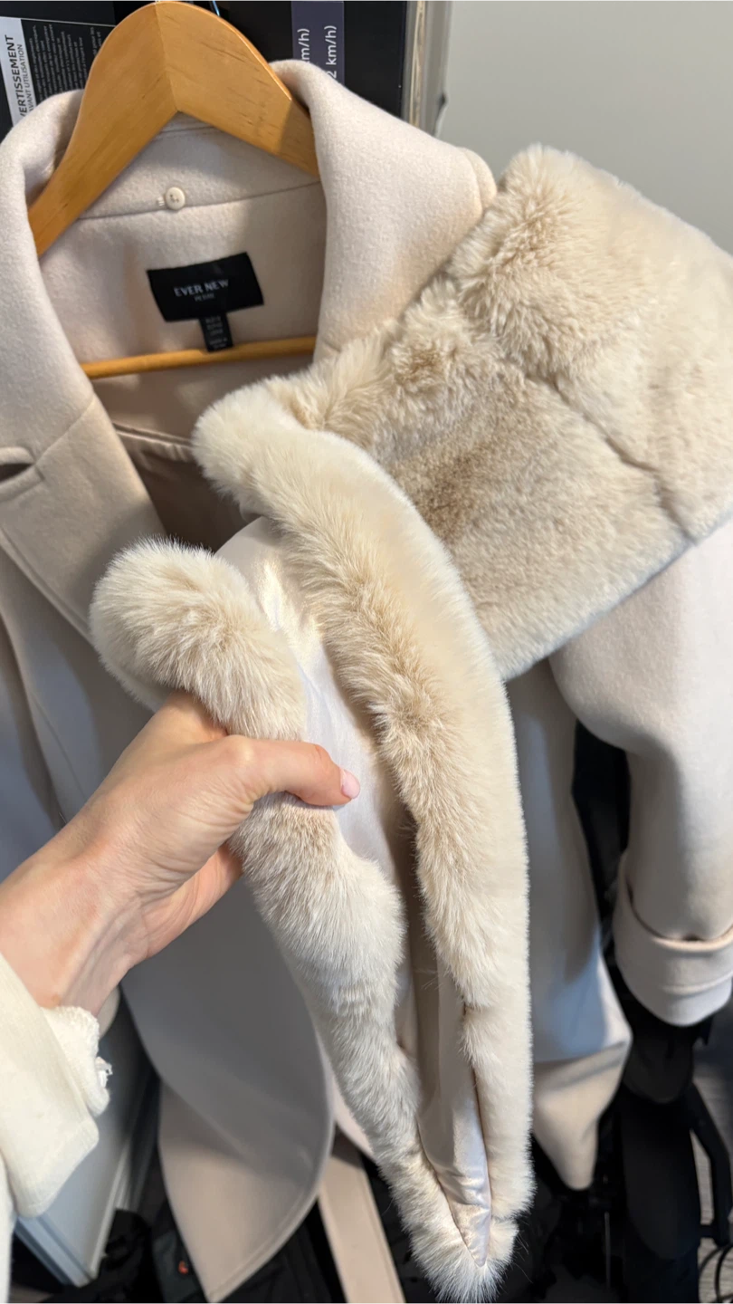 Ever New Monica Petite Faux-Fur Collar Wrap Coat - Size 8 - photo 4