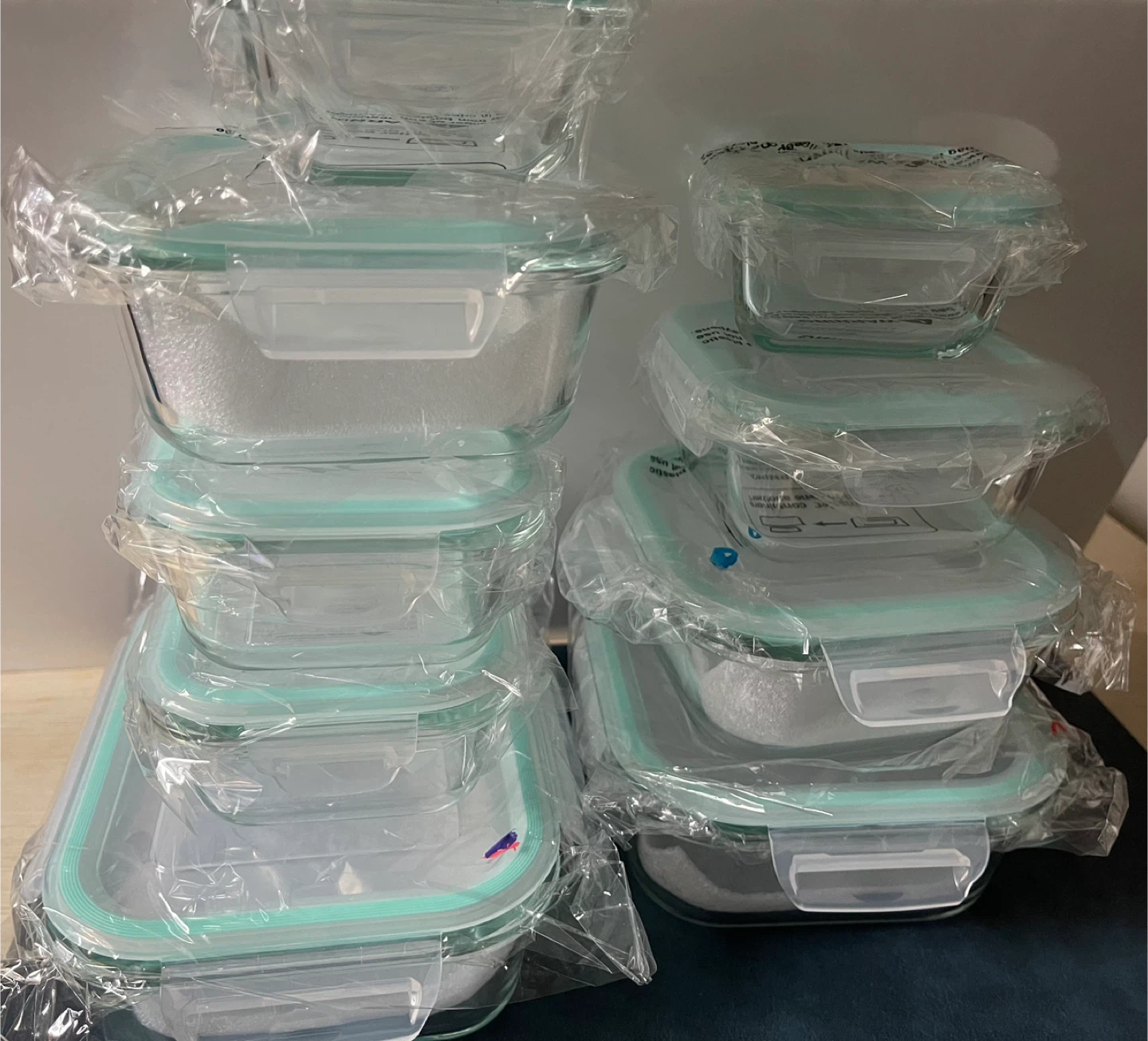 9packs x Leakproof Thick Glass Food Storage Set - photo 3