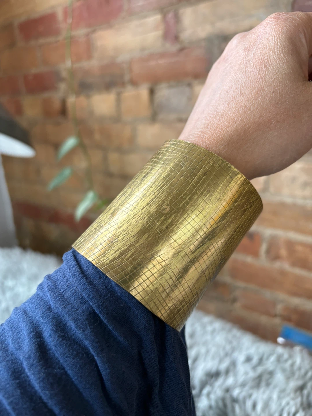Brass Cuff Bracelet - hand made, fair trade