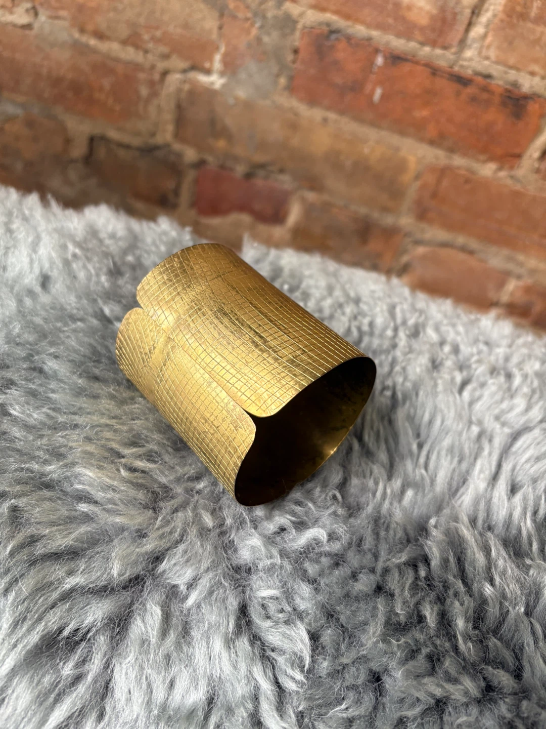 Brass Cuff Bracelet - hand made, fair trade - photo 4