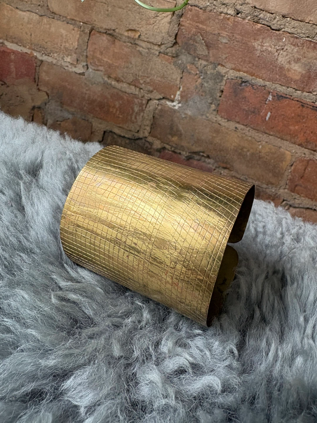 Brass Cuff Bracelet - hand made, fair trade - photo 2