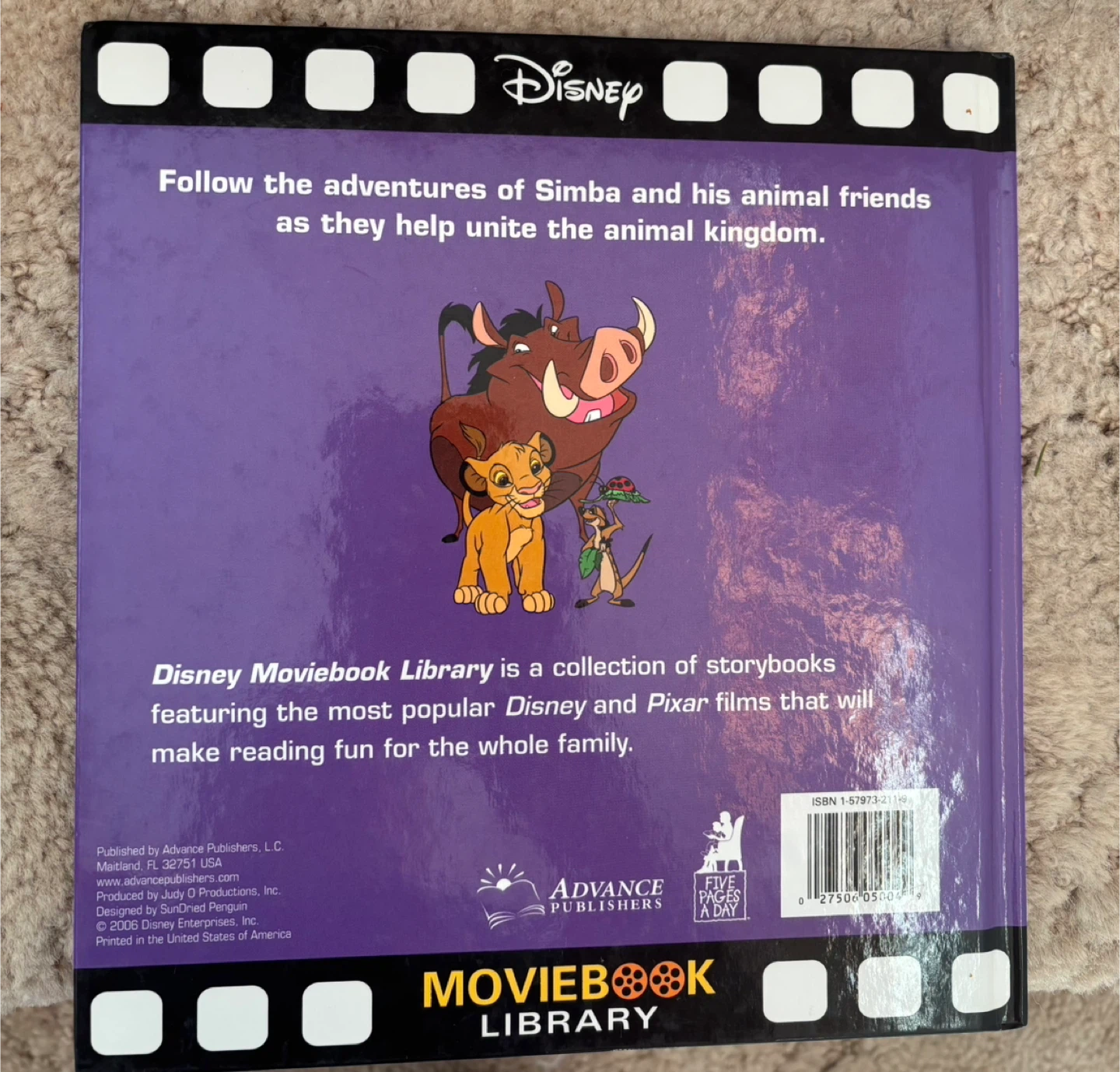 Disney The Lion King Moviebook Library - photo 2