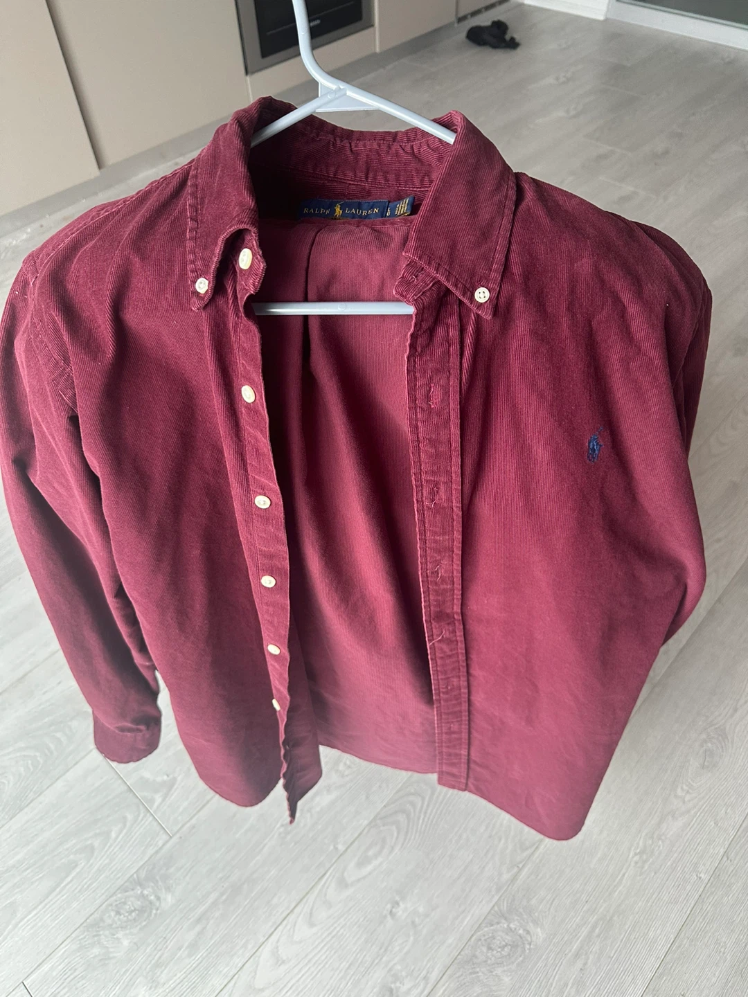Ralph Lauren Corduroy Shirt - Burgundy, Size L