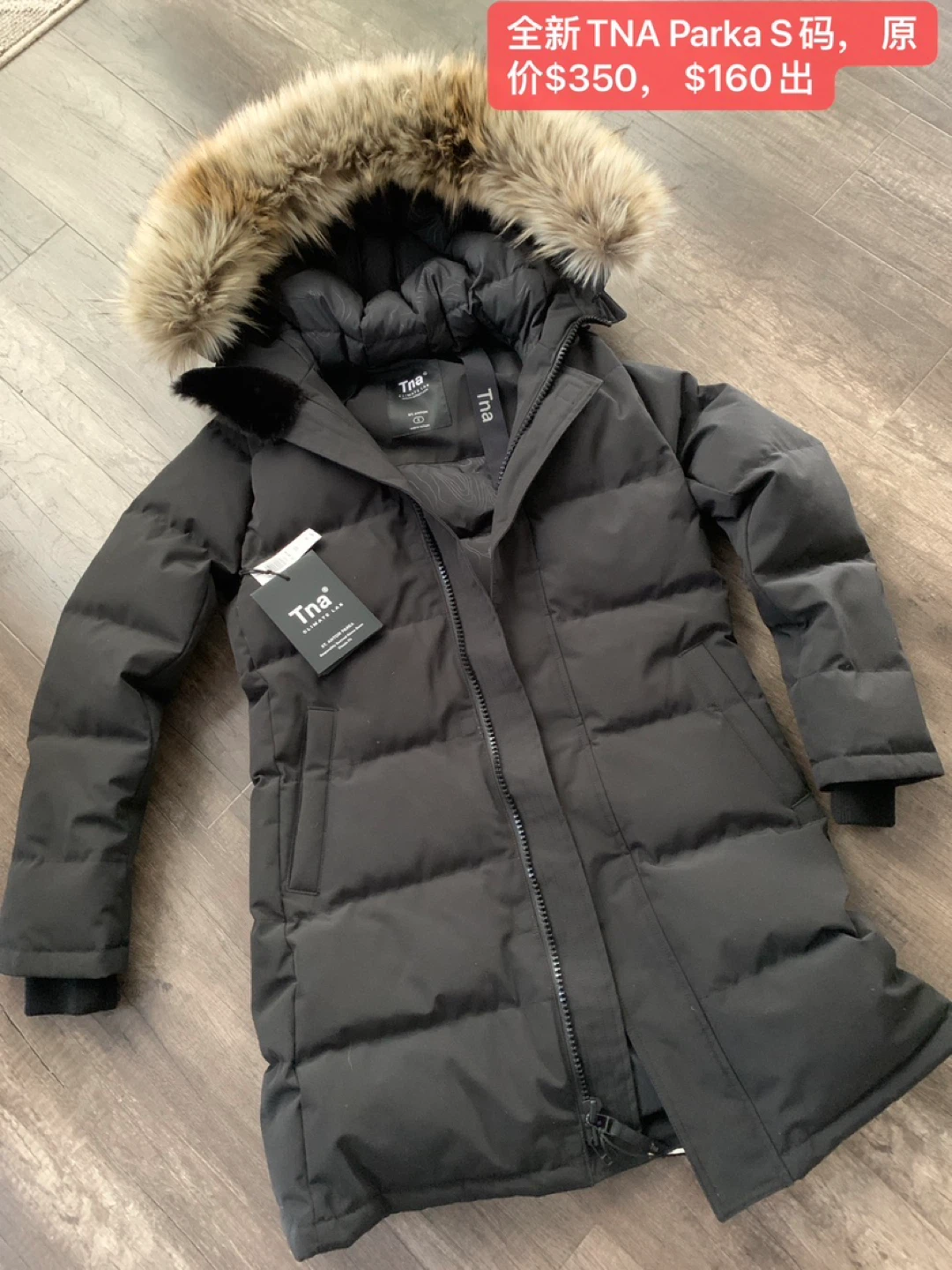 Brand New Tna Parka - Size S - Black