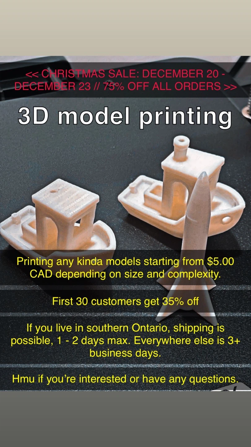 3D Model Printing Service - Custom Designs