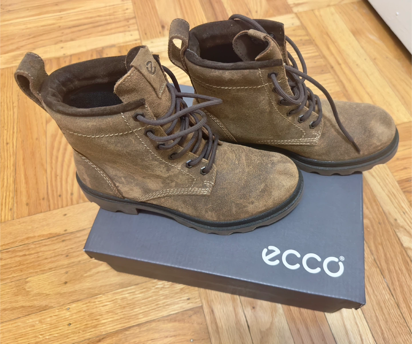 Ecco Brown Ankle Boots with waterproof  EU38
