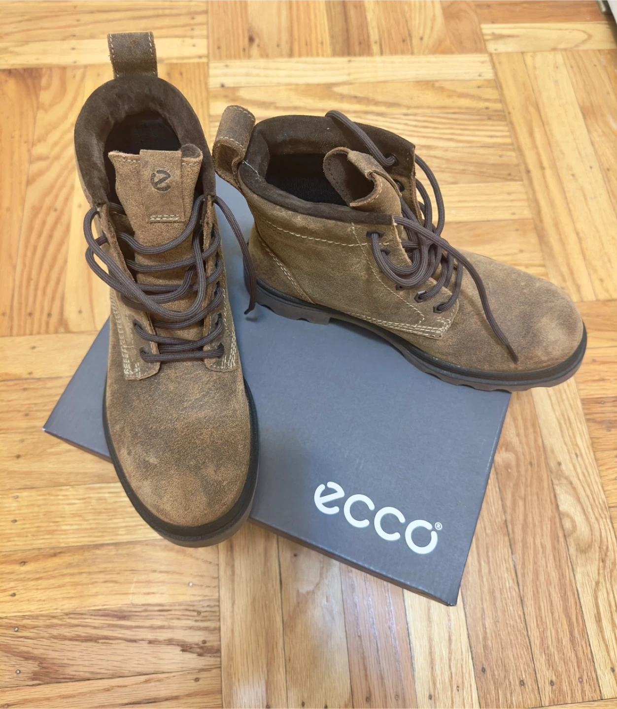 Ecco Brown Ankle Boots with waterproof  EU38 - photo 2