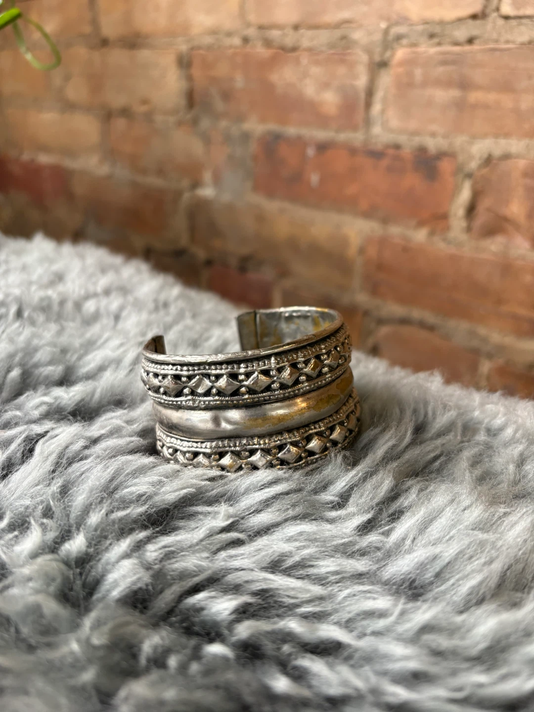 Silver Tone Cuff Bracelet