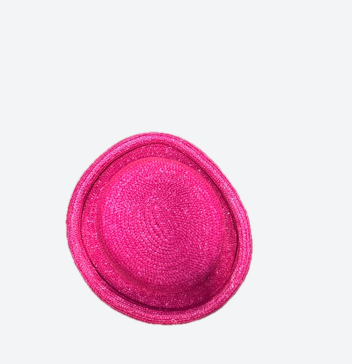 Pink Straw Hat and Tote Bag Set - photo 3