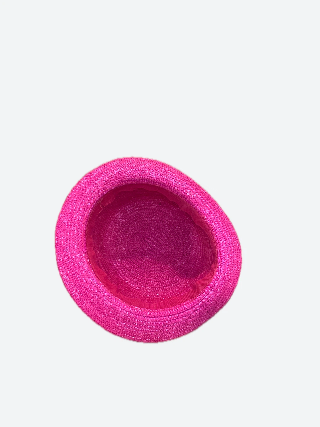 Pink Straw Hat and Tote Bag Set - photo 4