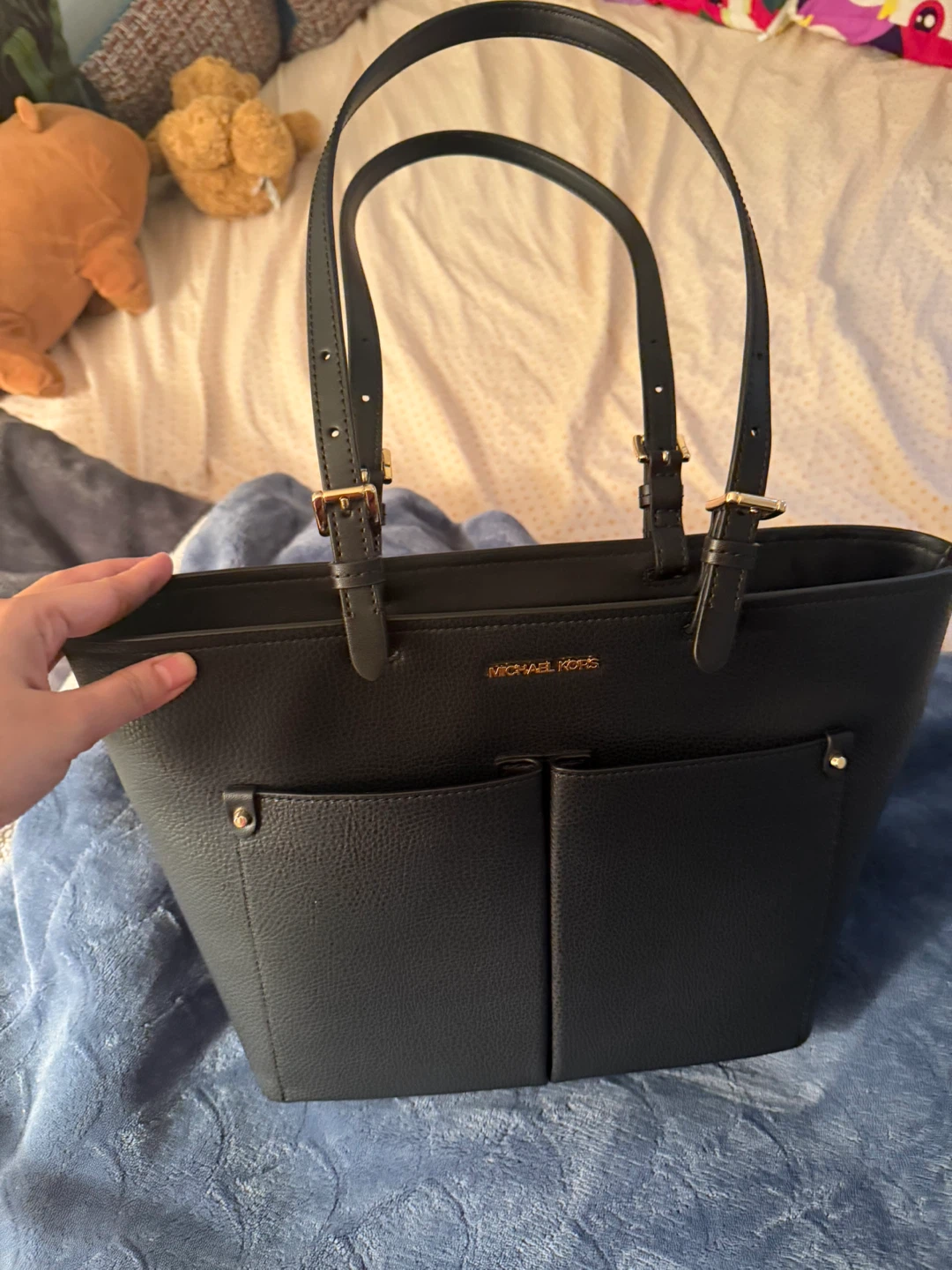 Authentic with card Michael Kors Jet Set Travel Tote - Black