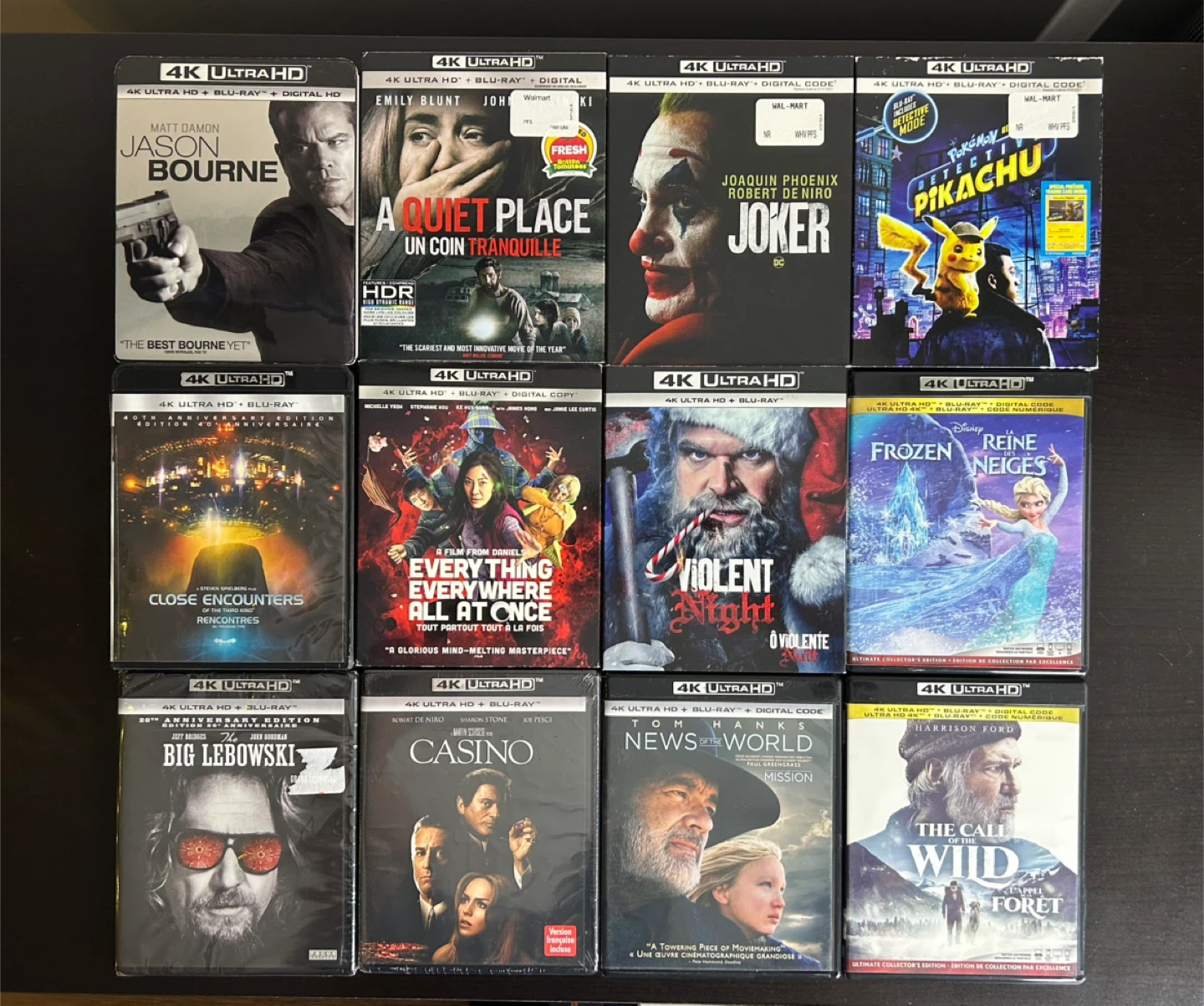 Various 4k Blu-Rays