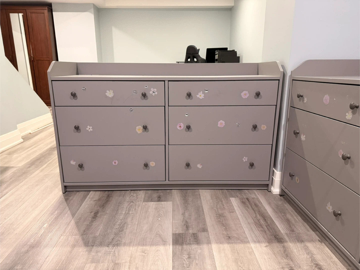 IKEA HUAGA Grey Dressers (2 available) - photo 3