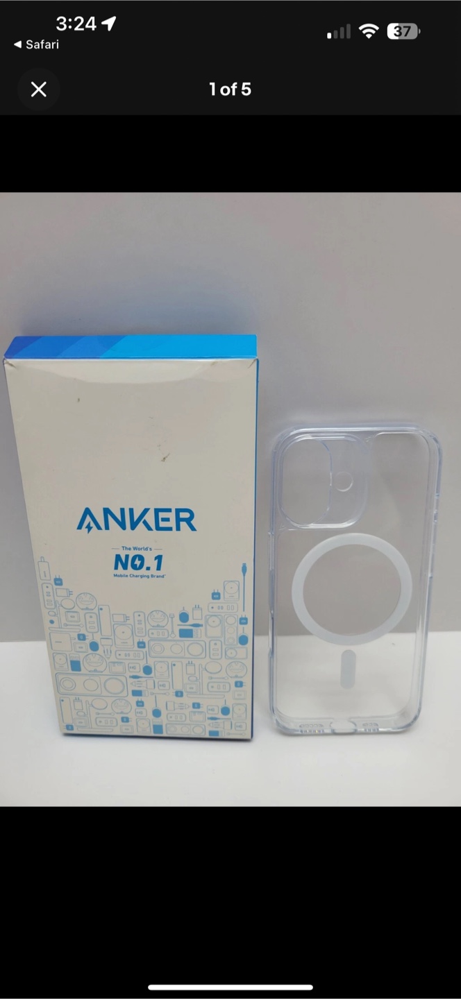 Anker MagGo Magnetic Case for iPhone 16 - Clear