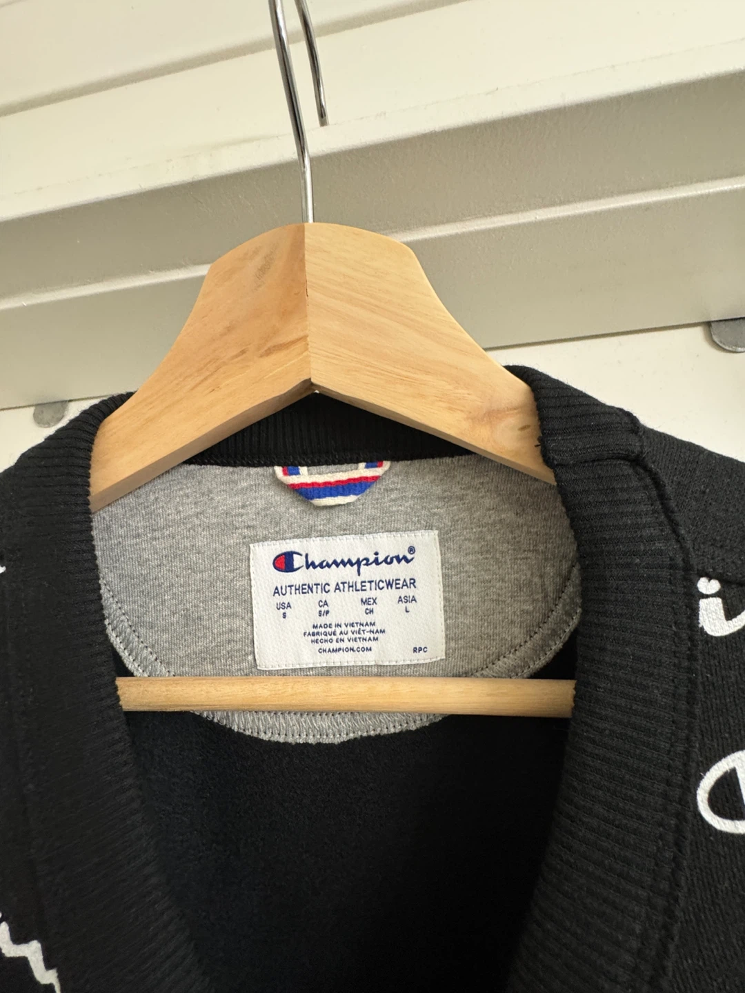 Champion All Over Print Crewneck Sweatshirt, Size S - photo 2