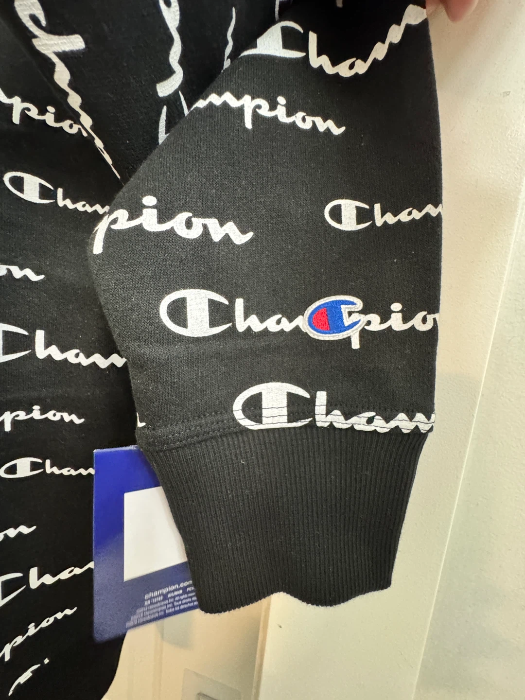 Champion All Over Print Crewneck Sweatshirt, Size S - photo 5