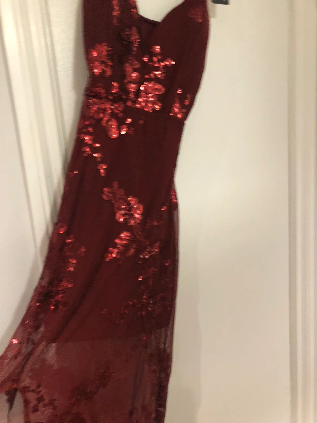 LA LACO Burgundy Sequin Dress - photo 5