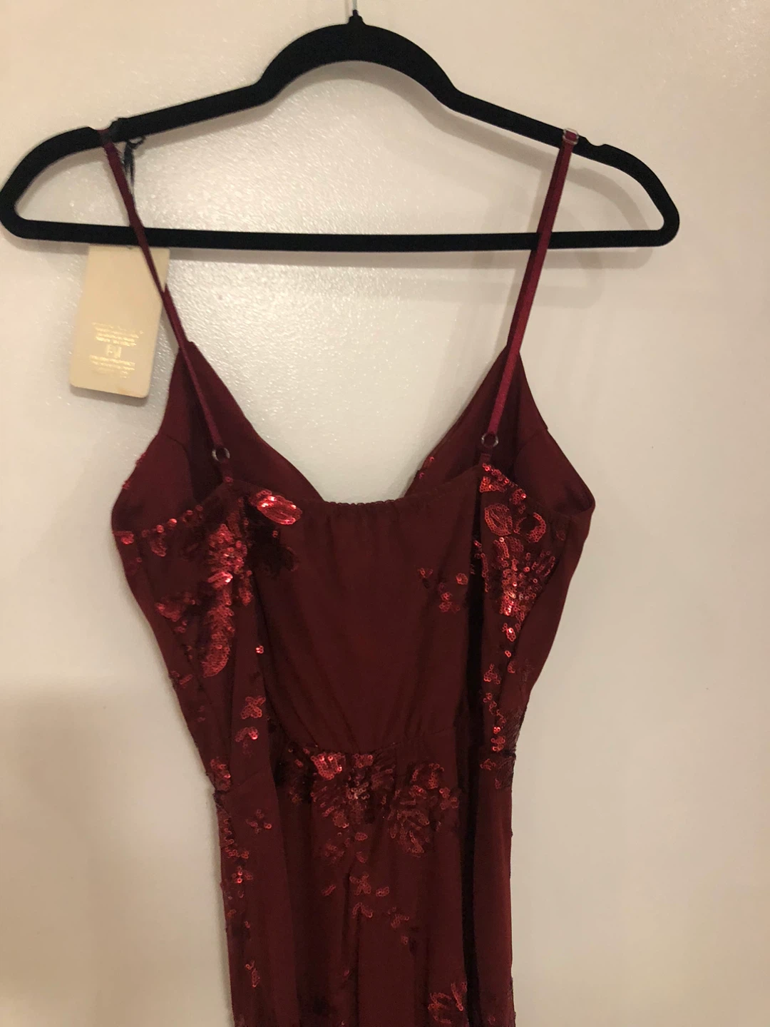 LA LACO Burgundy Sequin Dress - photo 4