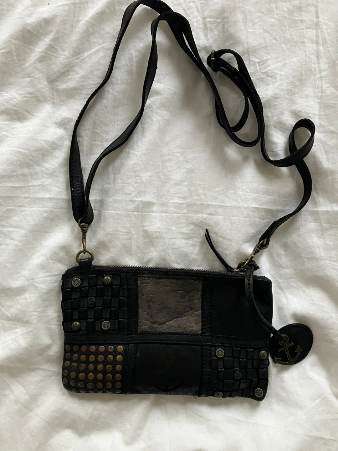 Harbour 2nd Black Leather Crossbody Bag