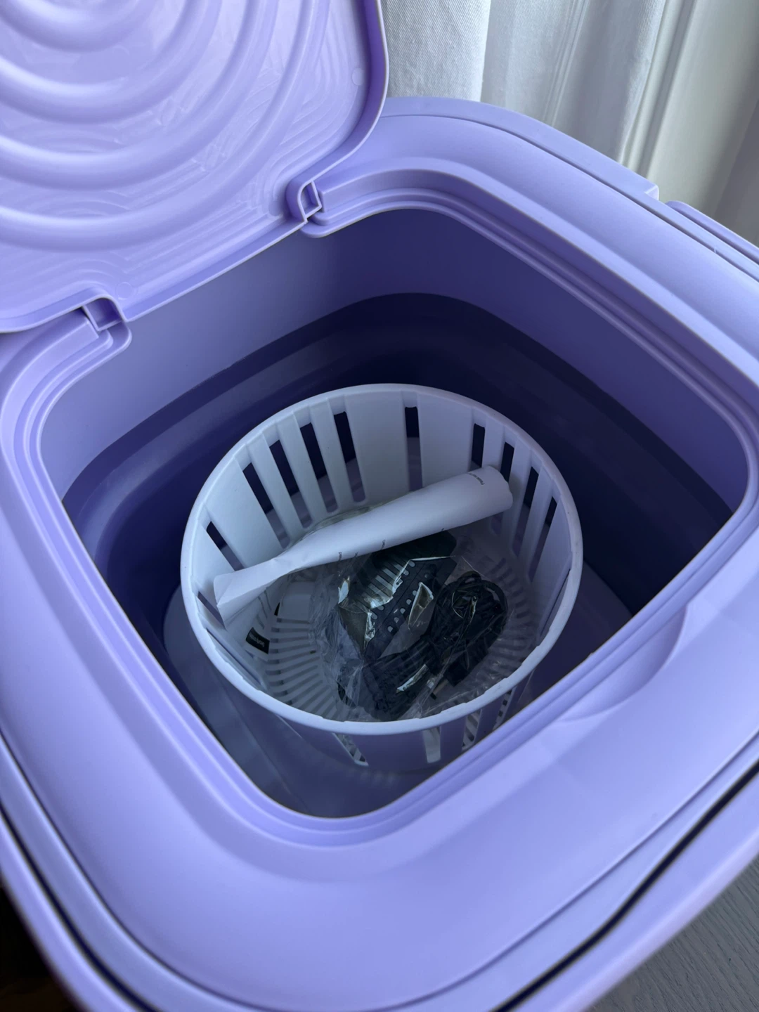 Portable Folding Mini Washing Machine - Lavender - photo 3