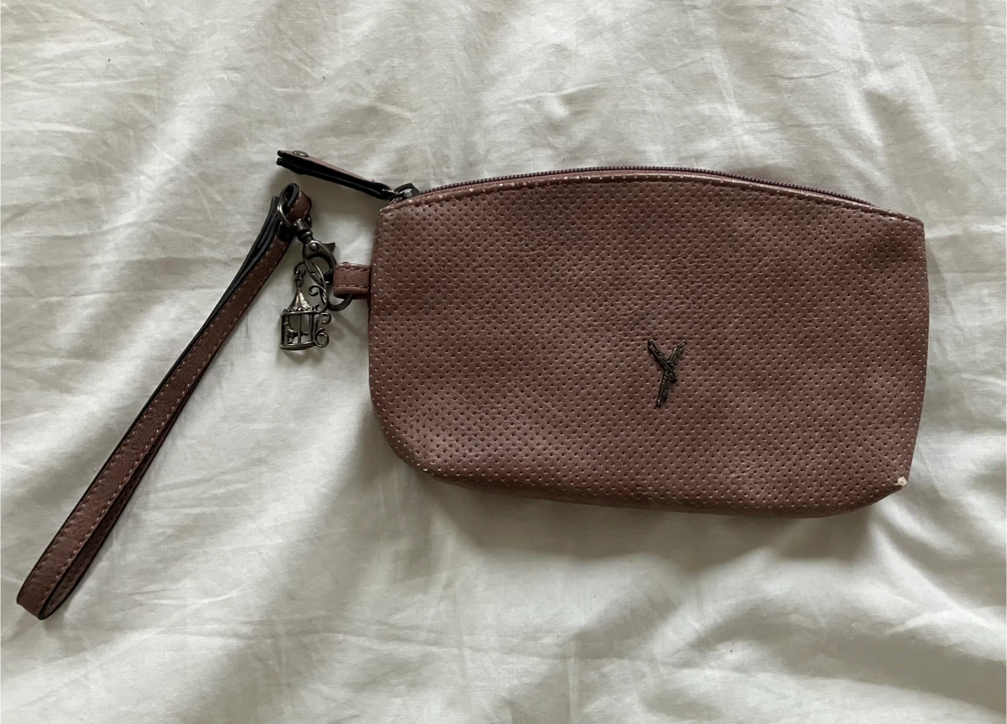 Suri Mauve Wristlet Clutch