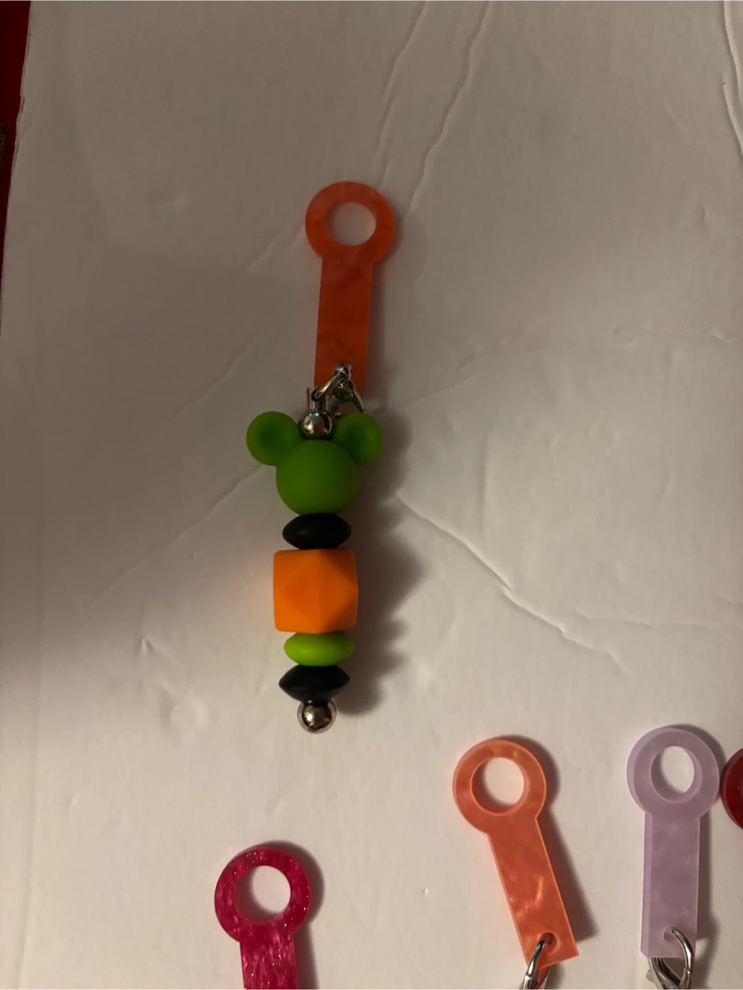 Handmade Beaded Keychains/straw dangles/bookmarks - photo 2
