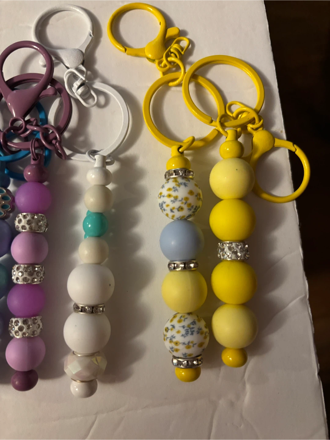 Handmade Beaded Keychains/straw dangles/bookmarks - photo 5