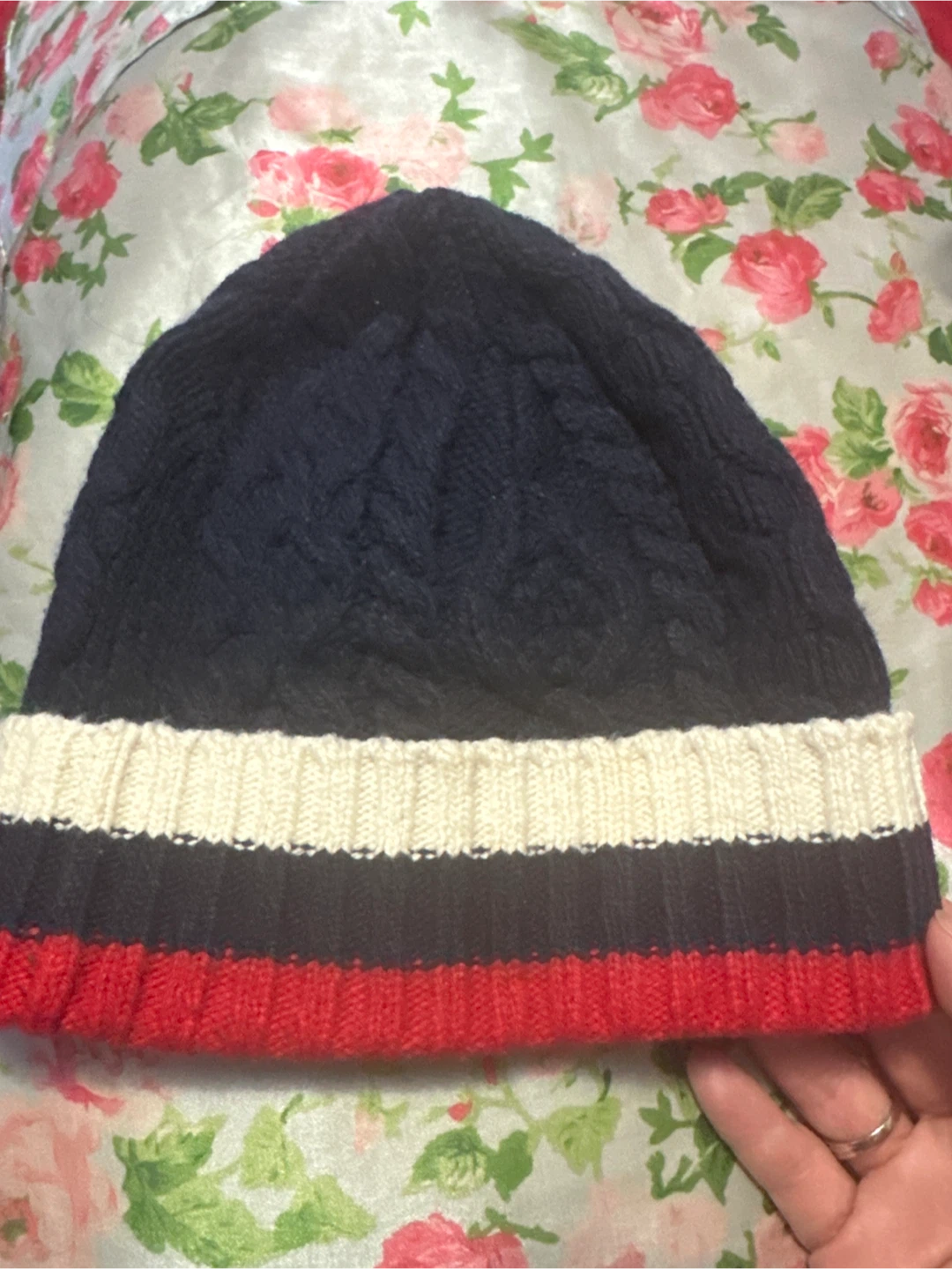Tommy Hilfiger Beanie - Navy, Red, White - photo 3