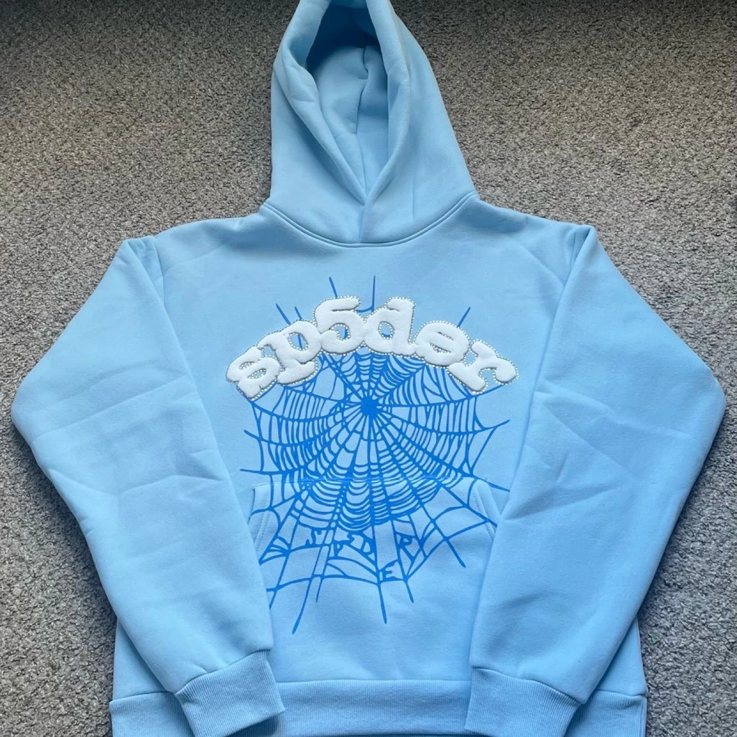 SP5DER Blue Hoodie