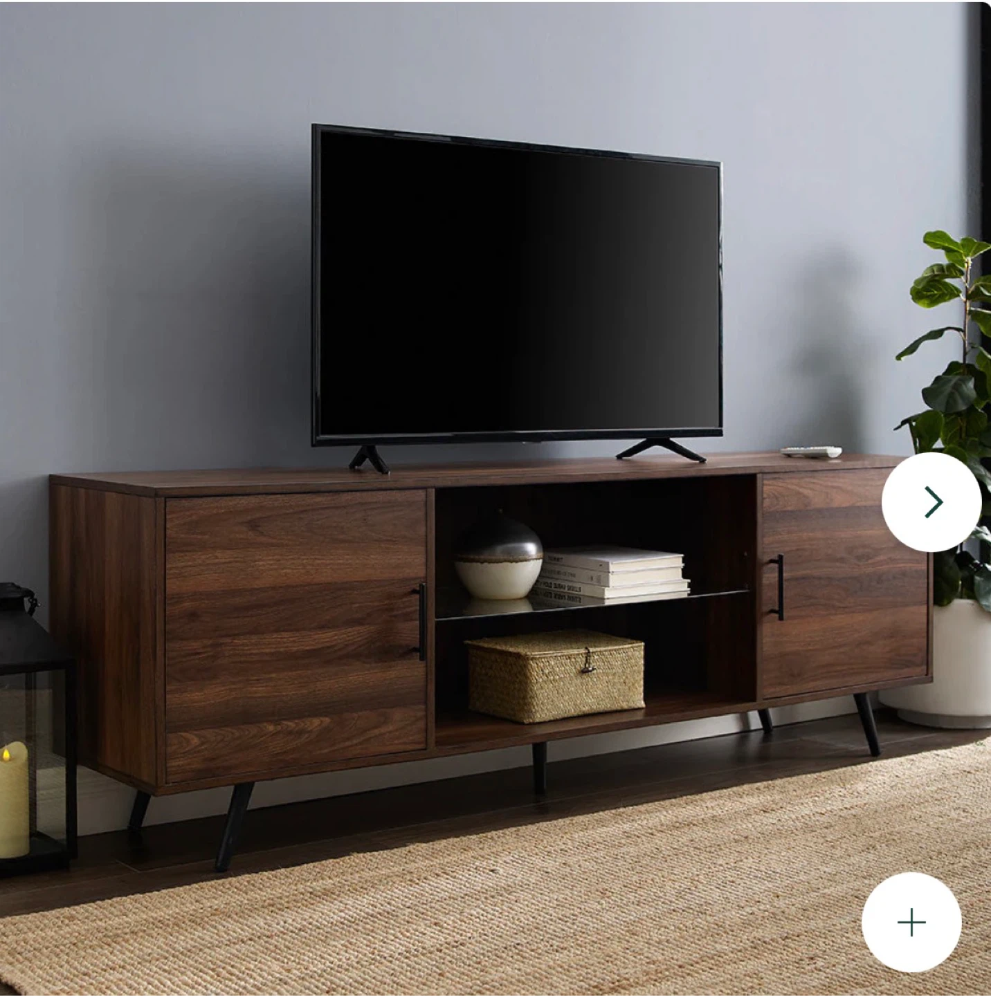 Walker Edison 70in MidCentury Modern TV Stand Media Console - photo 5