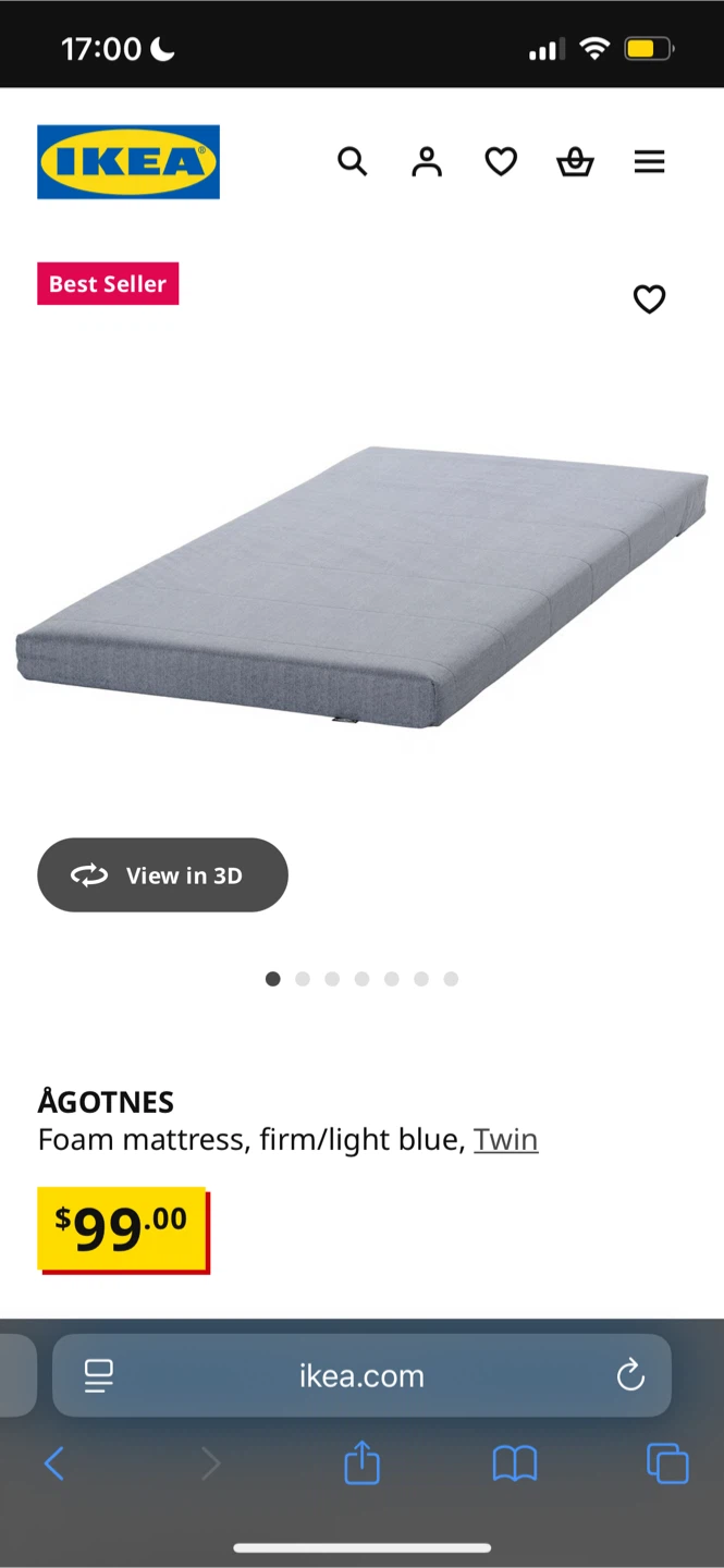 IKEA Twin Foam Mattress - photo 2