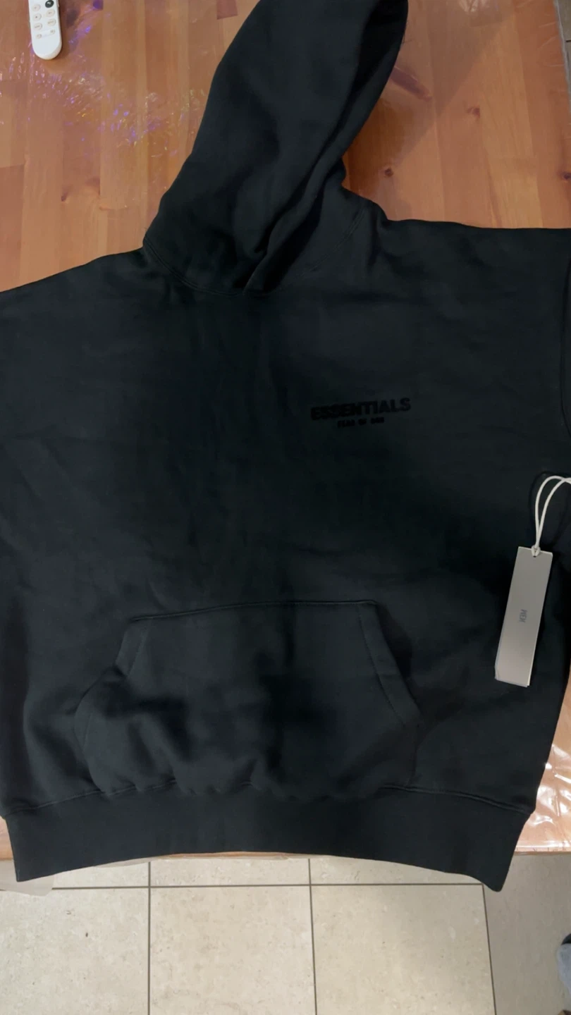 Essentials Fear Of God Black Hoodie
