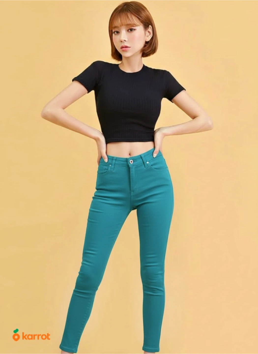 Mexx Teal Skinny Jeans Size 2
