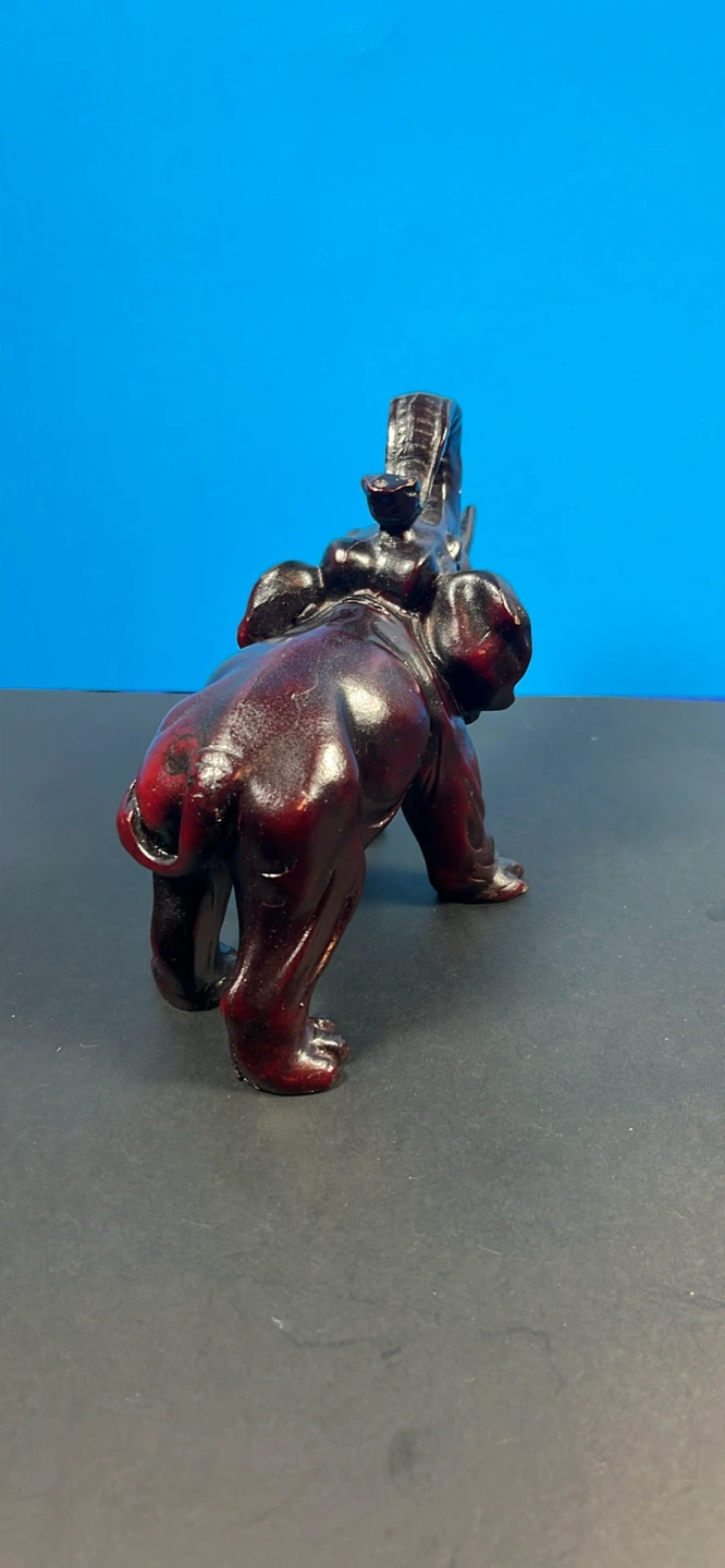 Elephant Figurine - Dark Red - photo 4