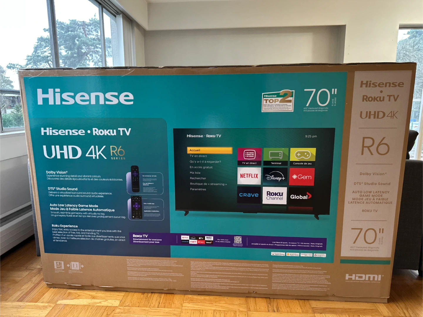 Hisense 70" Roku TV UHD 4K R6 Series - photo 4