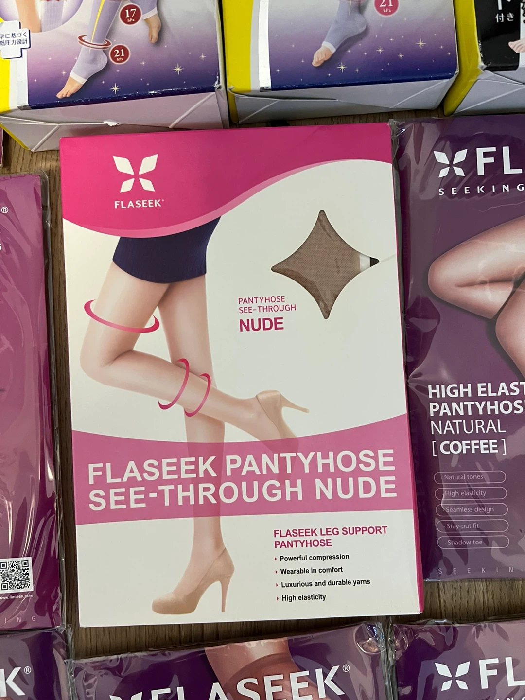 FLASEEK Pantyhose See-Through Nude - photo 4