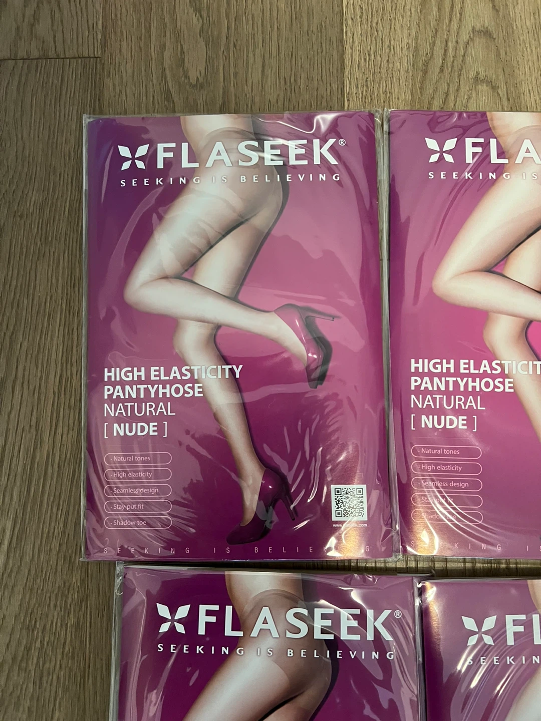 FLASEEK Pantyhose See-Through Nude - photo 3