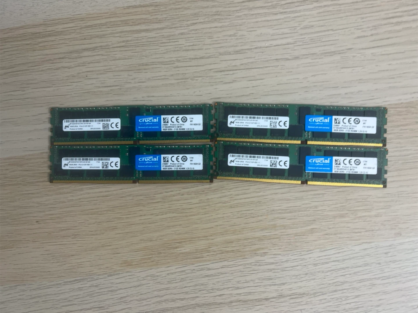 Crucial 16GB x 4 DDR4 2133MHz ECC RAM RDIMM - photo 3