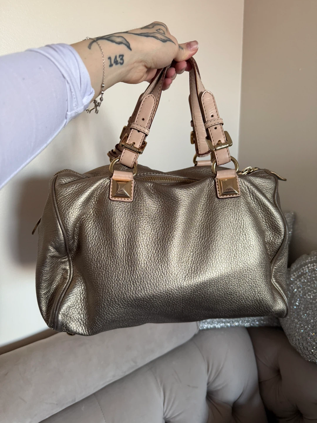 Michael Kors Satchel Bag - Gold - photo 2