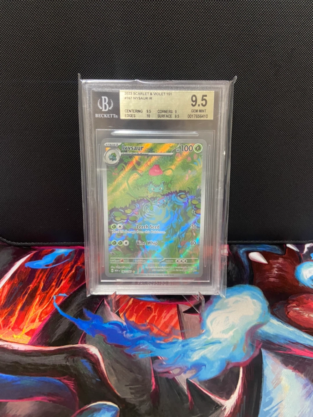 Ivysaur IR #167 Pokemon Card - Beckett Graded 9.5