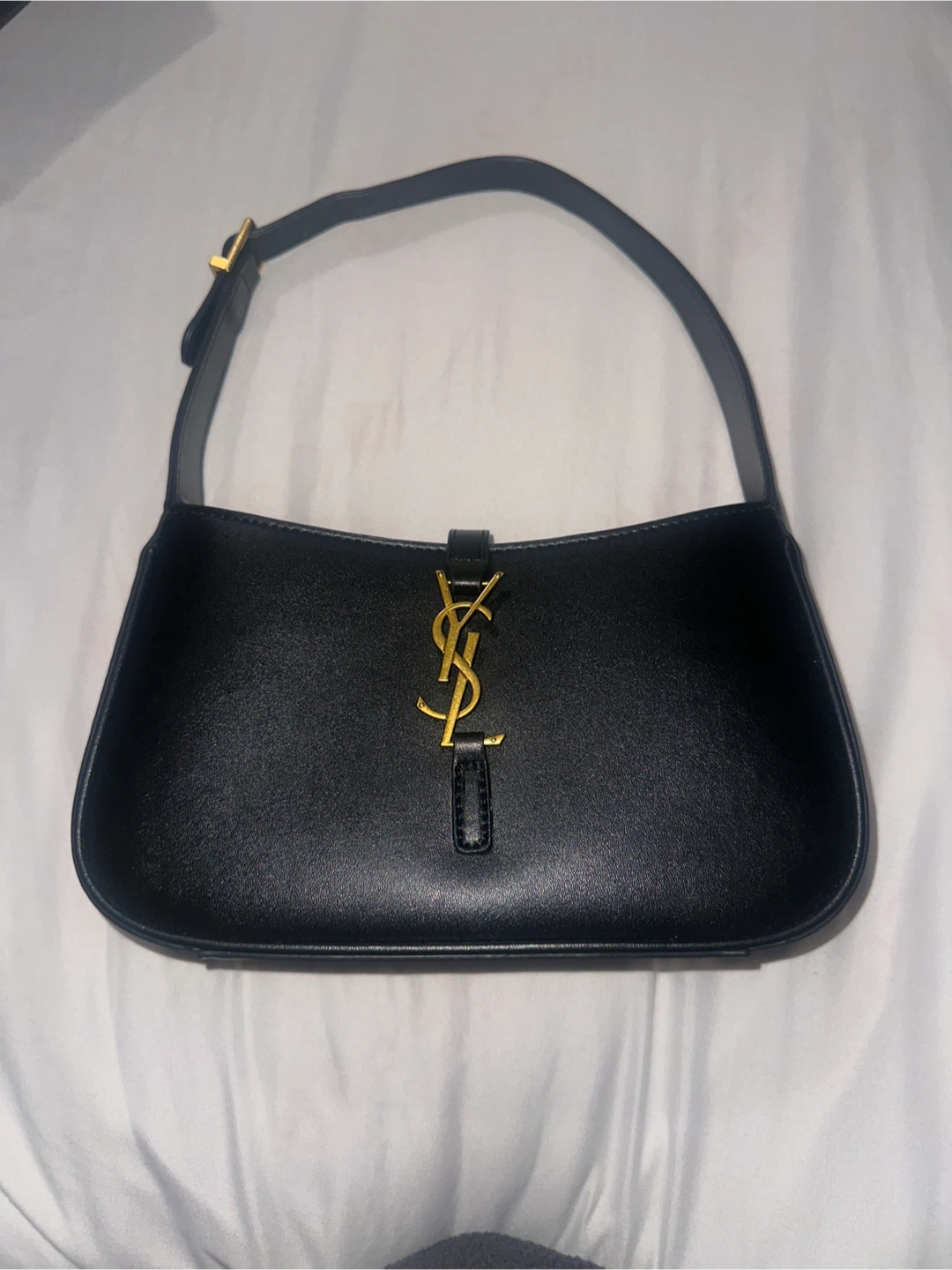 YSL Black Leather Hobo Bag - photo 4