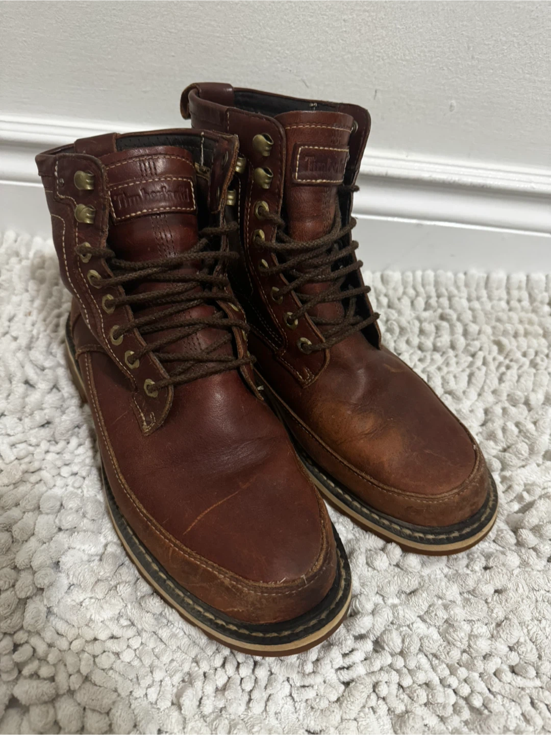 Timberland Brown Leather Boots - Size 7 - photo 2