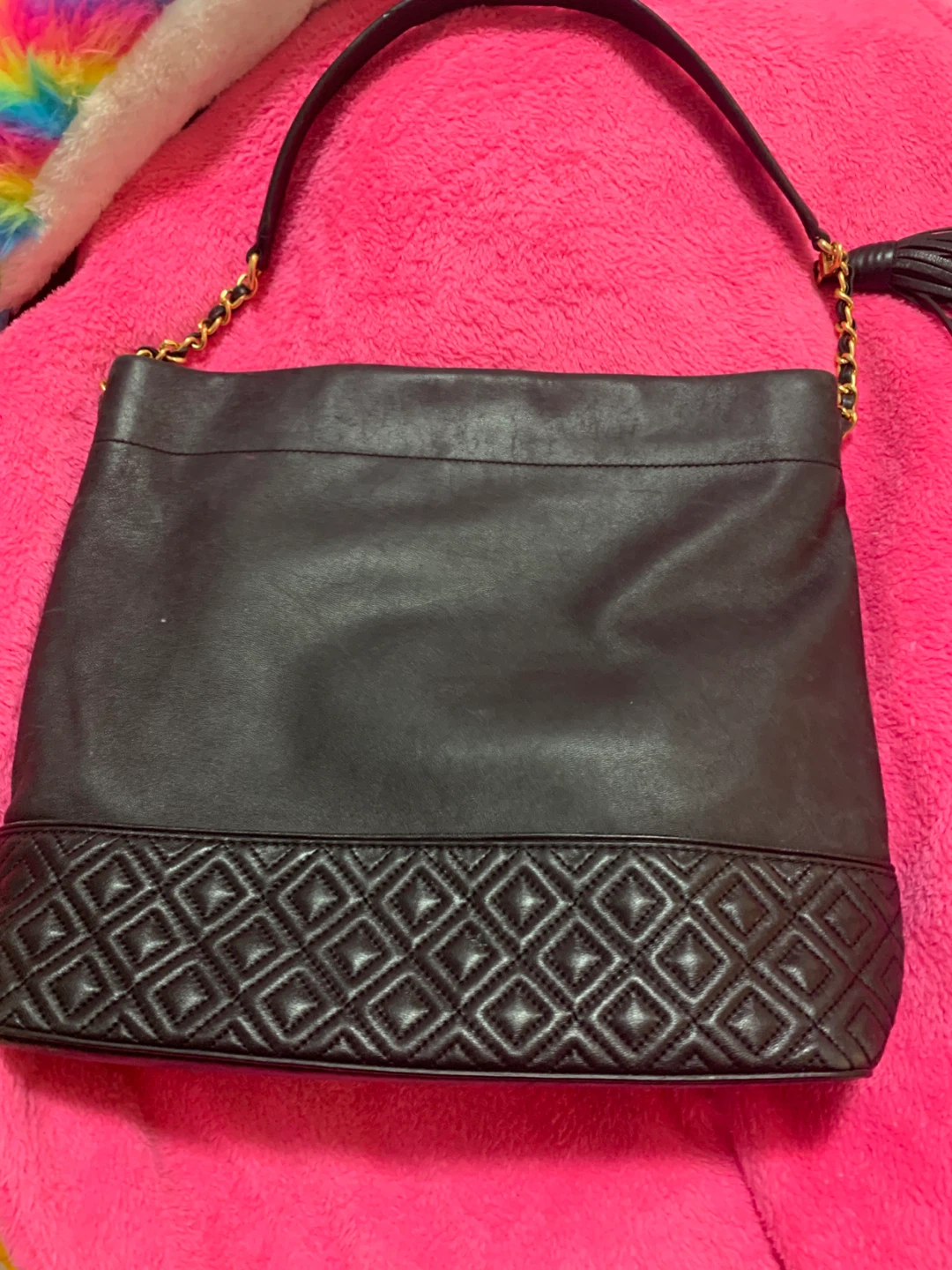 Tory Burch Black Leather Tote Bag - photo 4