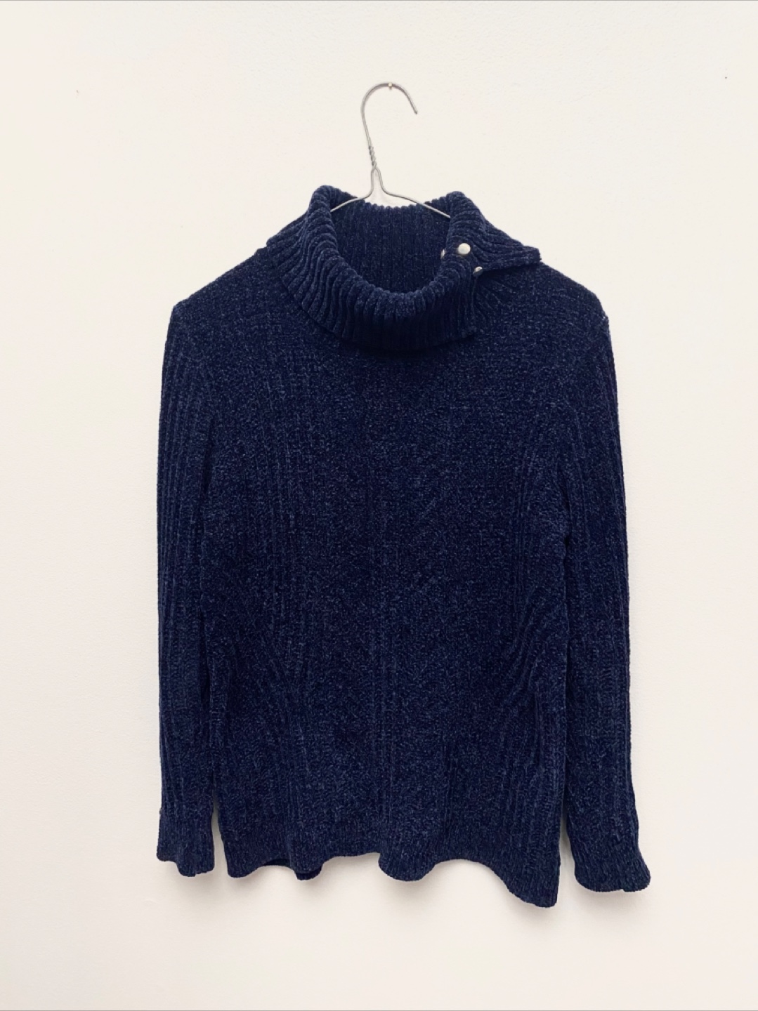 Laura Petites Navy Blue Turtleneck - Size P/S