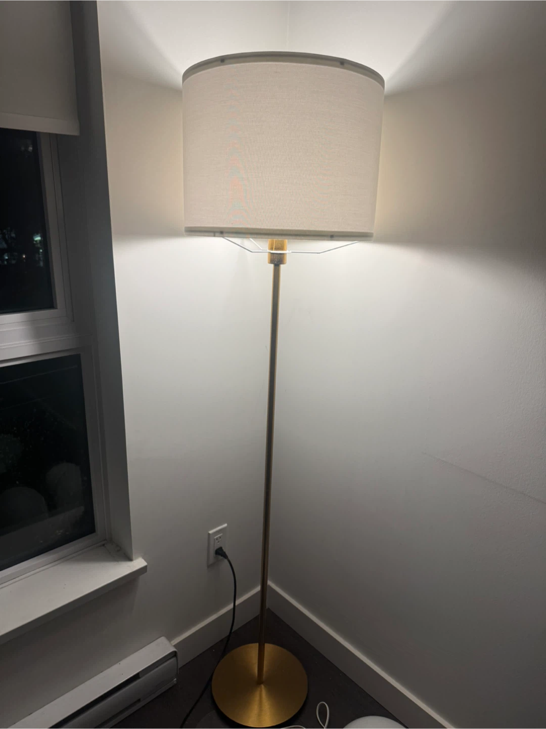 IKEA Hektar Floor Lamp - Brass Colour