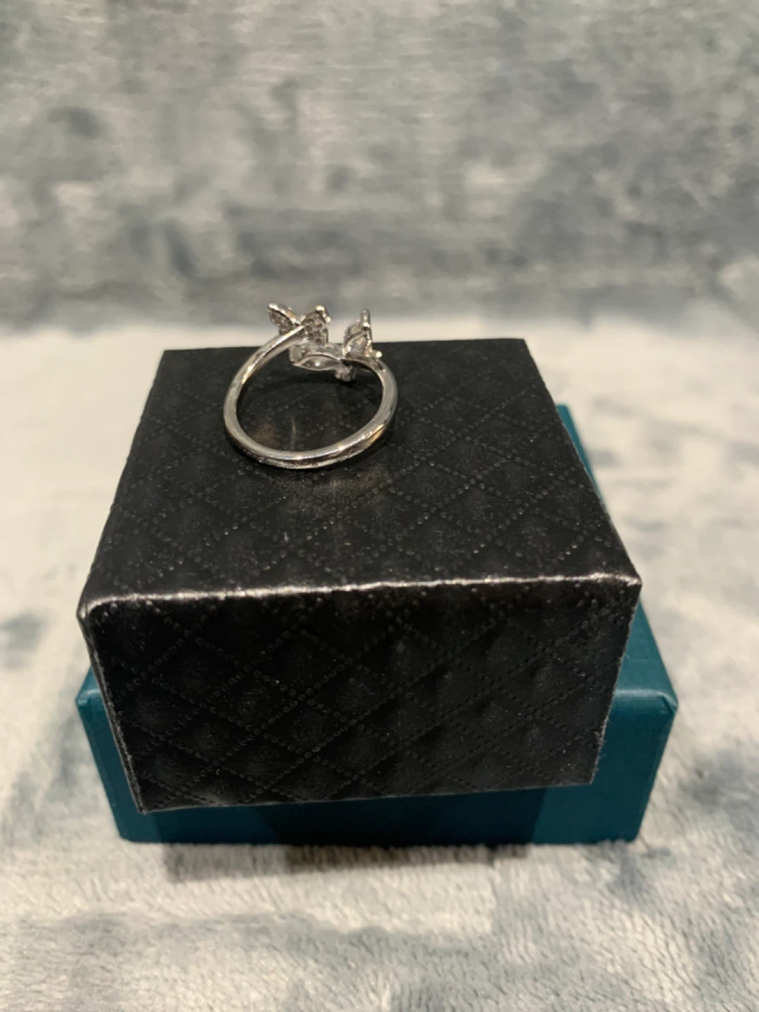 S925 Silver Butterfly Ring with Box Size 6 - photo 2