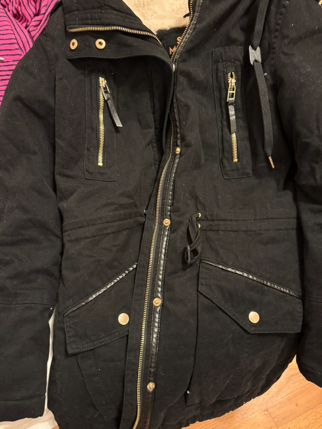 M&S Black Winter Parka S size - photo 2