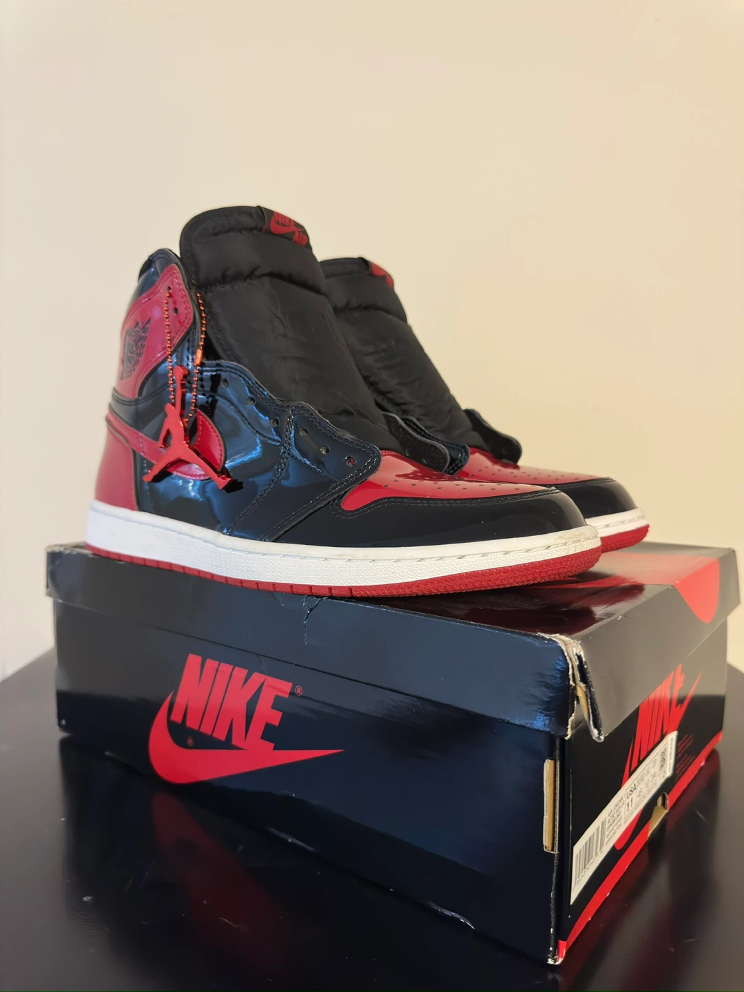 Nike Air Jordan 1 High OG Patent Bred Size 11